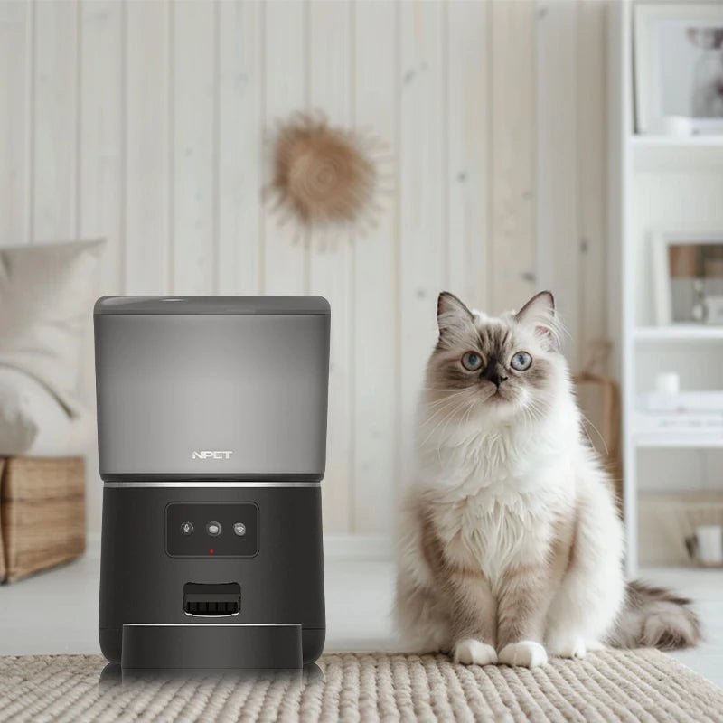 Smart 4L Feeder - Portion Control, Stainless Steel Bowl & Timed Meals - Urbane Paws