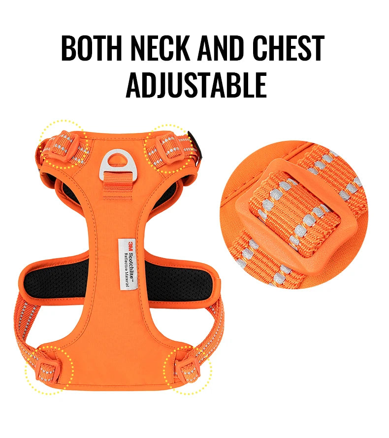 No-Pull Reflective Dog Harness - Padded & Adjustable Step-in Vest - Urbane Paws