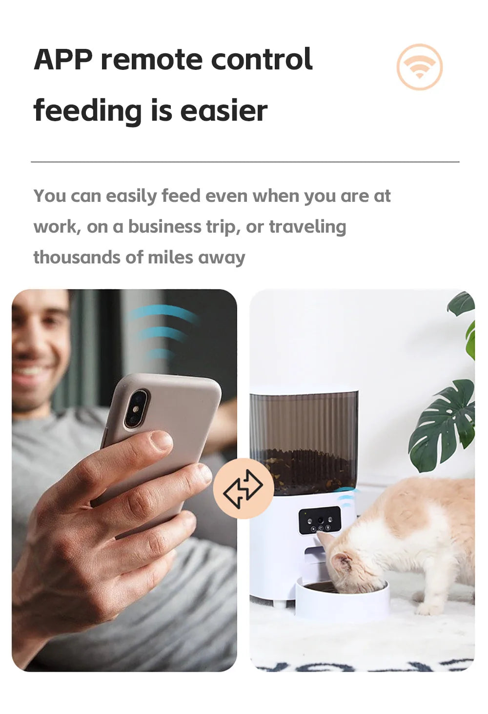 Smart 5L WiFi Feeder w/ HD Camera & Voice Recorder - Urbane Paws