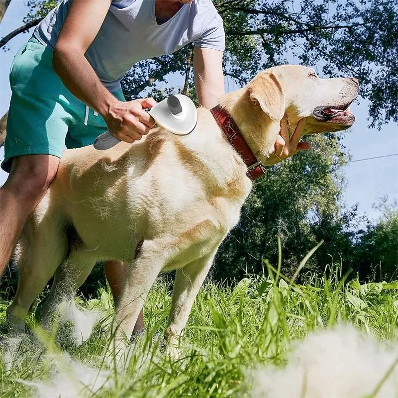 Self-Cleaning Deshedding Brush - One-Click Hair Remover for Pets - Urbane Paws