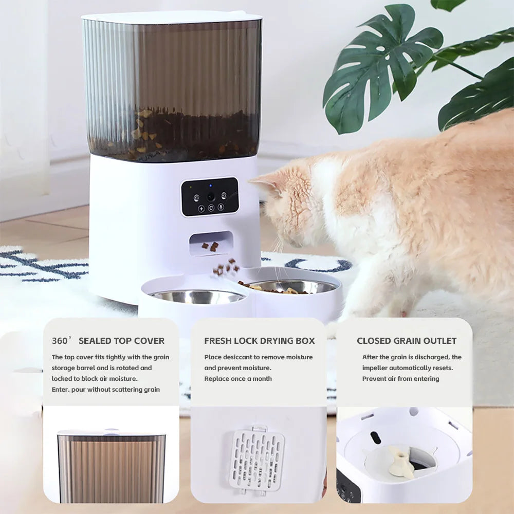 Smart 5L WiFi Feeder w/ HD Camera & Voice Recorder - Urbane Paws