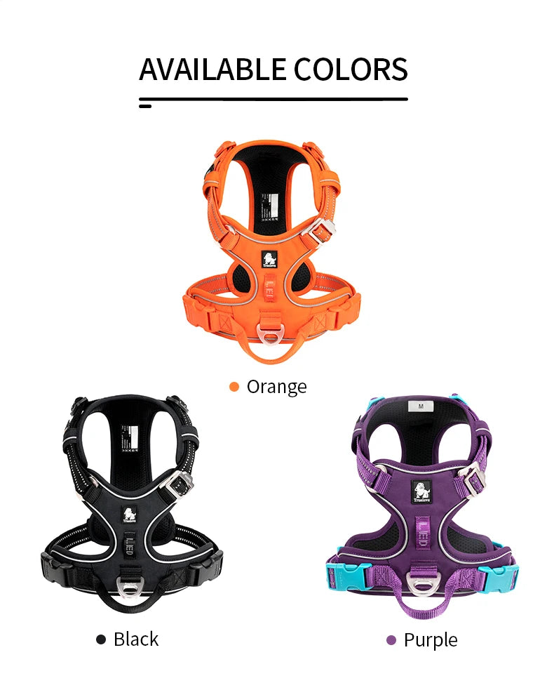 No-Pull Reflective Dog Harness - Padded & Adjustable Step-in Vest - Urbane Paws