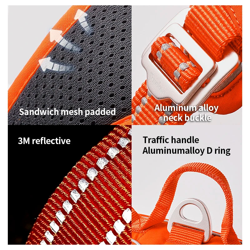 No-Pull Reflective Dog Harness - Padded & Adjustable Step-in Vest - Urbane Paws