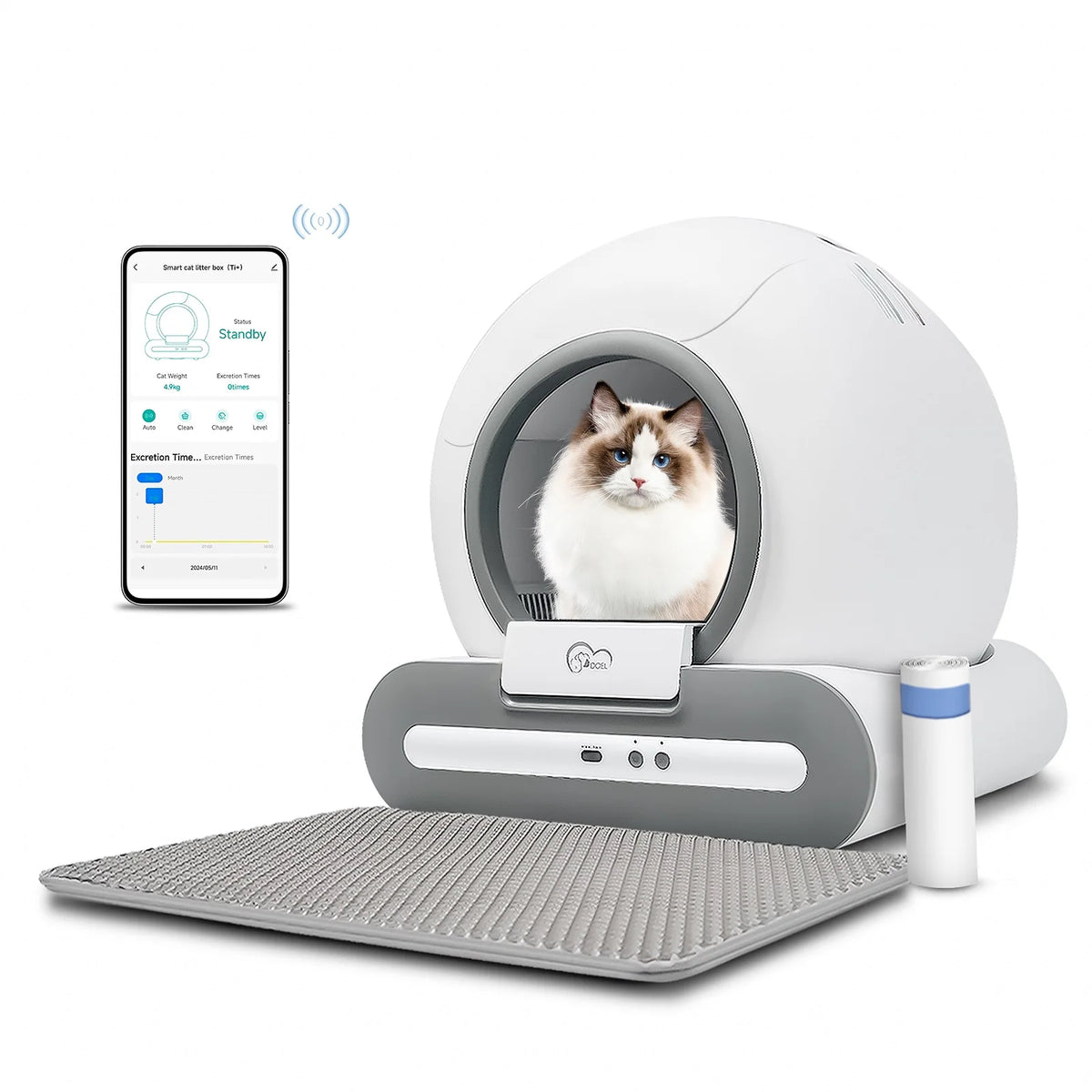 Smart Self-Cleaning Litter Box - App Control & Health Monitor - Urbane Paws