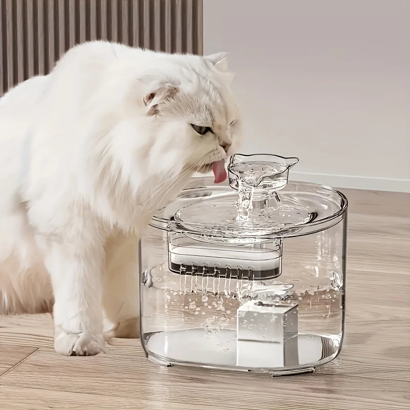 Silent 2.2L Pet Water Fountain with Filter & Auto-Dispenser - Urbane Paws
