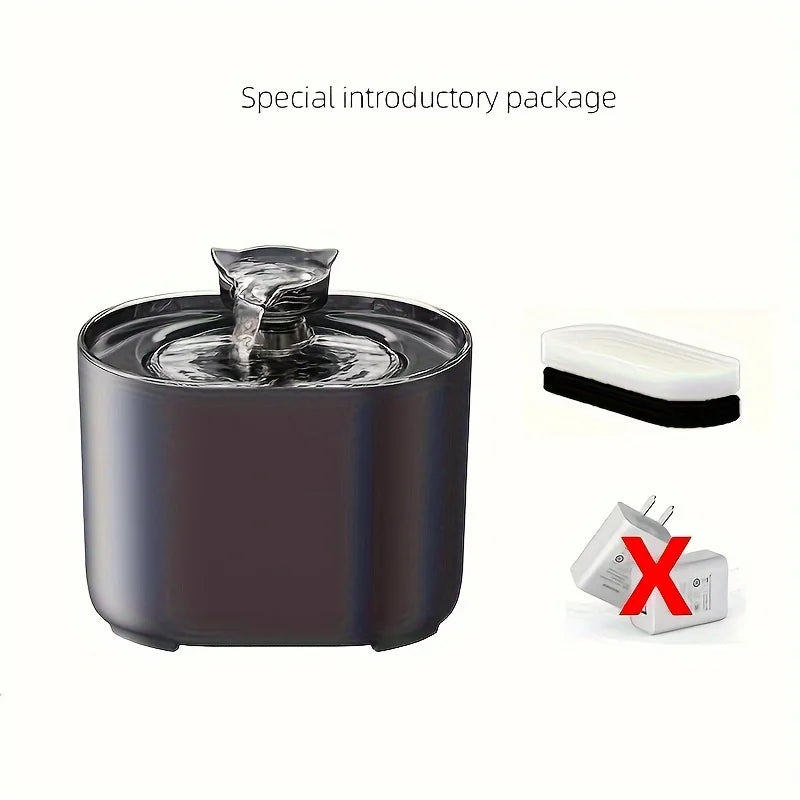 Silent 2.2L Pet Water Fountain with Filter & Auto-Dispenser - Urbane Paws