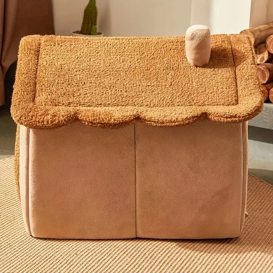 2-in-1 Foldable Pet House & Sofa - Washable Cat Cave for Small Dogs - Urbane Paws