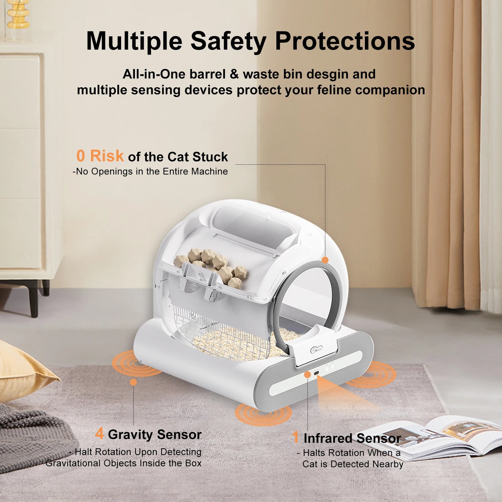 Smart Self-Cleaning Litter Box - App Control & Health Monitor - Urbane Paws
