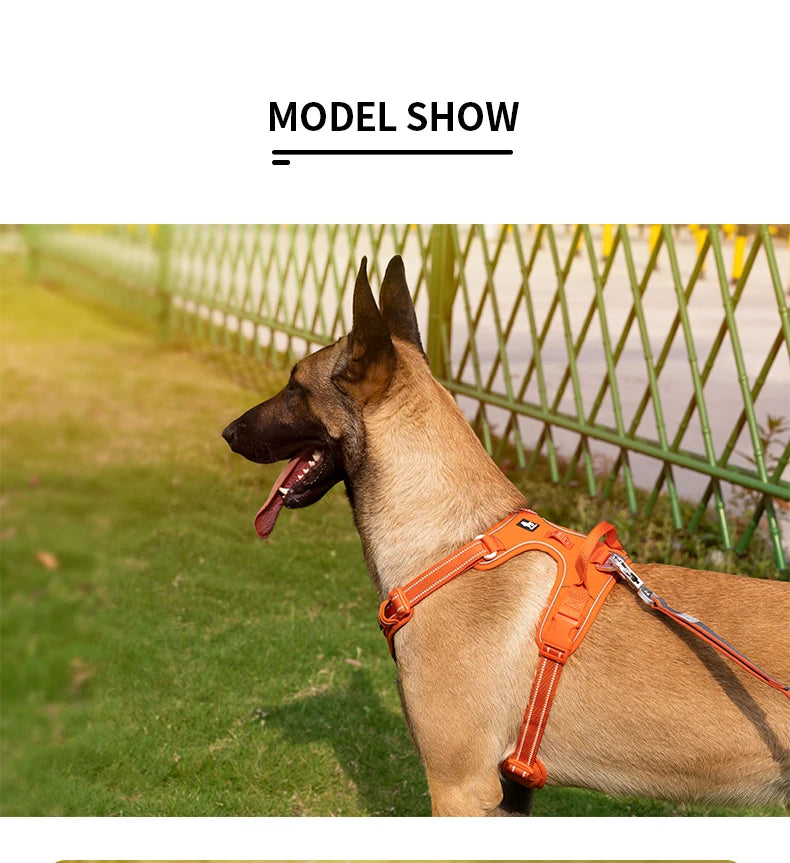 No-Pull Reflective Dog Harness - Padded & Adjustable Step-in Vest - Urbane Paws