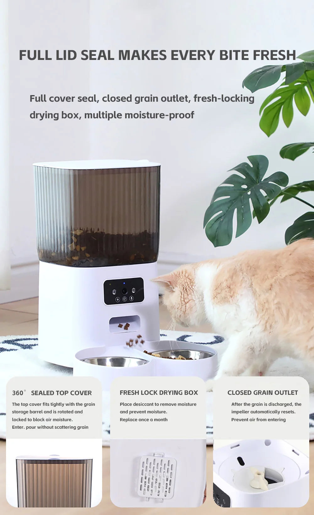 Smart 5L WiFi Feeder w/ HD Camera & Voice Recorder - Urbane Paws