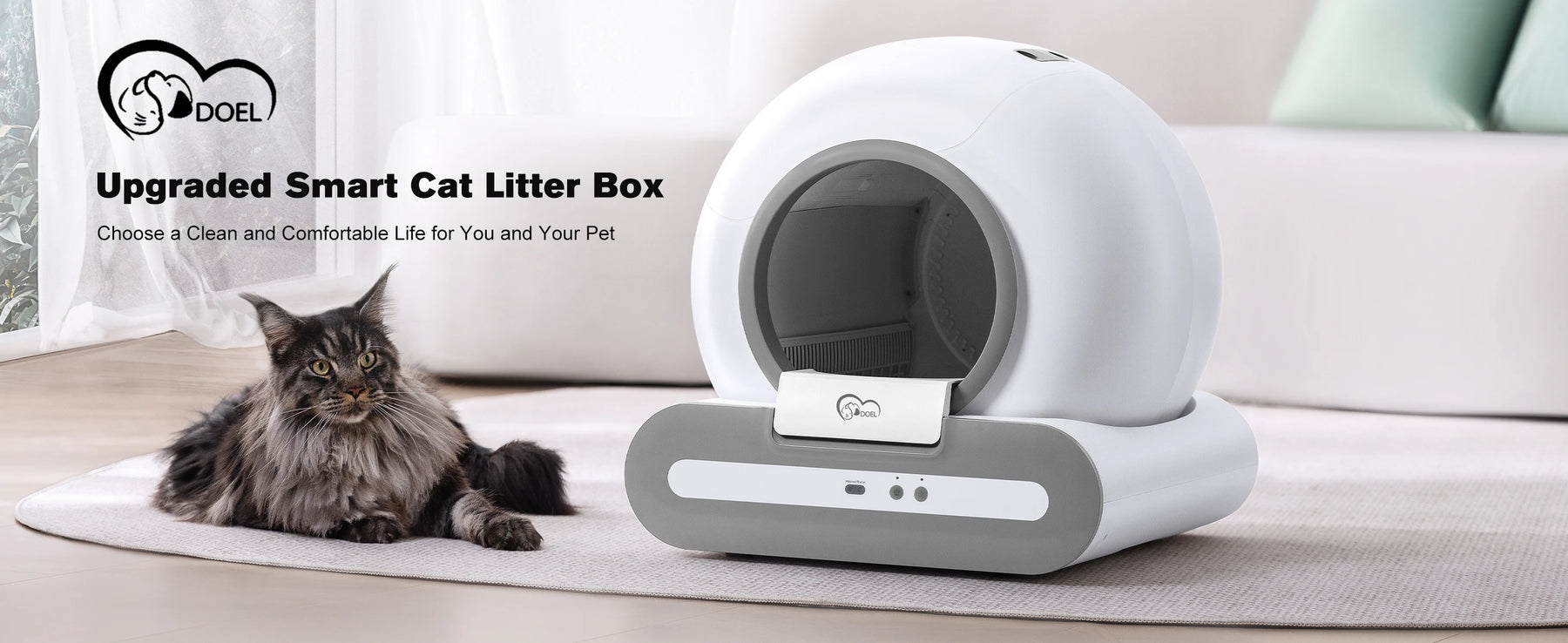 Smart Self-Cleaning Litter Box - App Control & Health Monitor - Urbane Paws