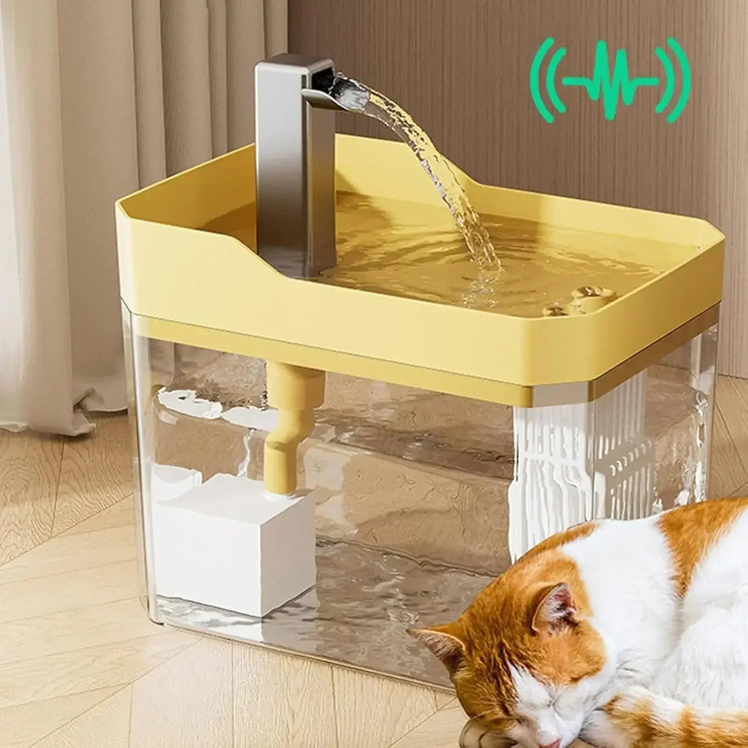 Automatic Pet Water Fountain 2.5L Filtered Bowl – Quiet Stainless Steel / Plastic - Urbane Paws