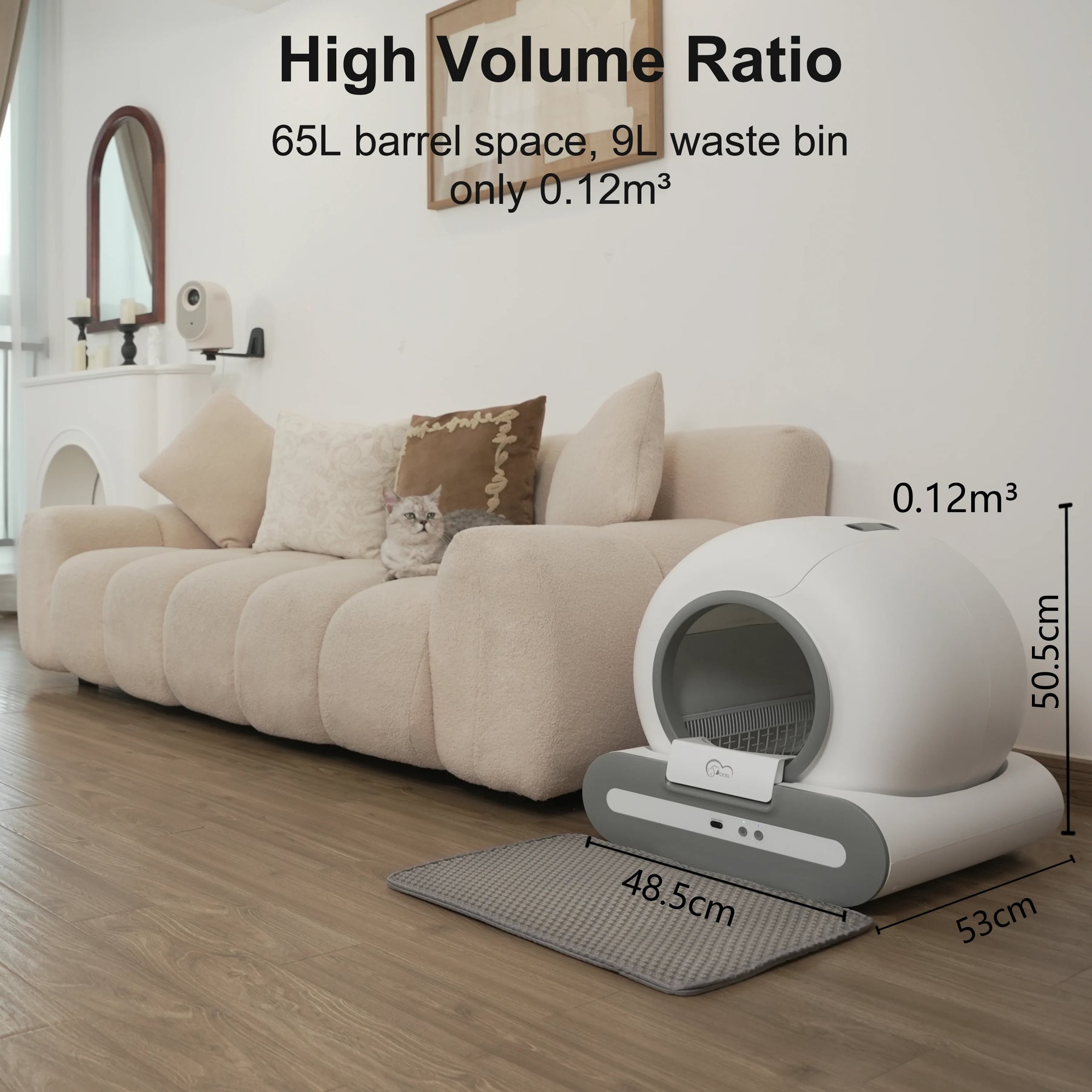 Smart Self-Cleaning Litter Box - App Control & Health Monitor - Urbane Paws