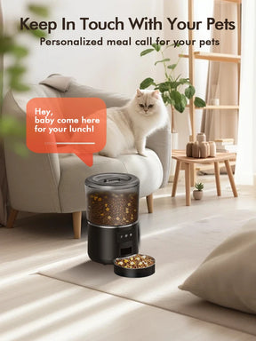Smart 4L Feeder - Portion Control, Stainless Steel Bowl & Timed Meals - Urbane Paws