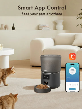 Smart 4L Feeder - Portion Control, Stainless Steel Bowl & Timed Meals - Urbane Paws