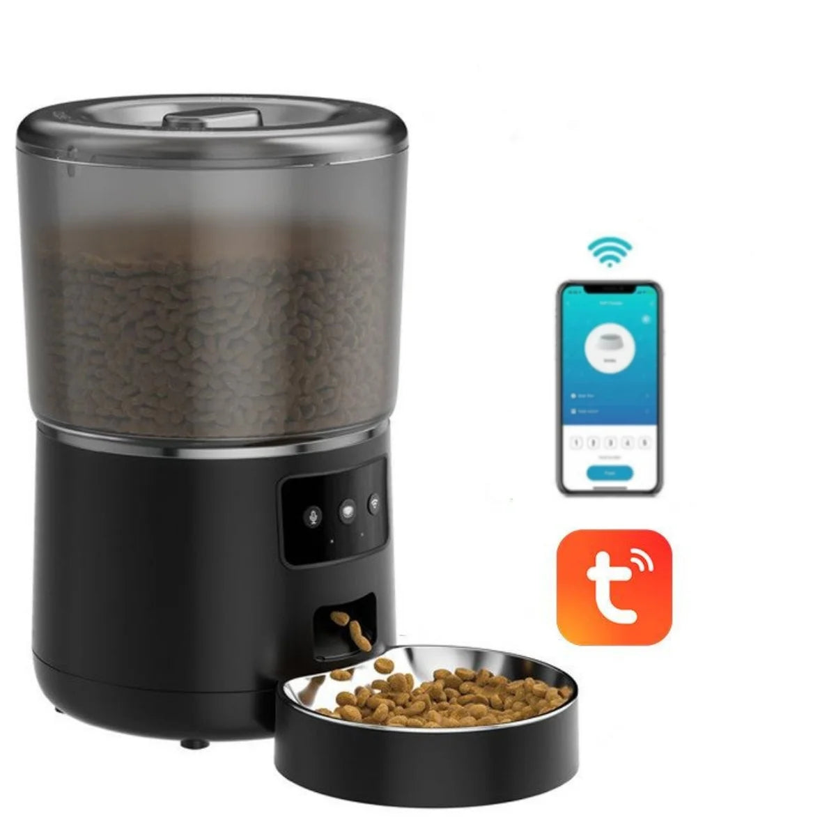 Smart 4L Feeder - Portion Control, Stainless Steel Bowl & Timed Meals - Urbane Paws