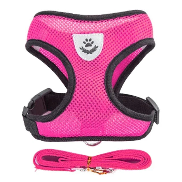 Soft Mesh Reflective Harness & Leash for Cats & Small Dogs - Urbane Paws