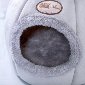 Deep Sleep Cat Cave Bed - Cozy Cotton Winter House for Small Pets - Urbane Paws