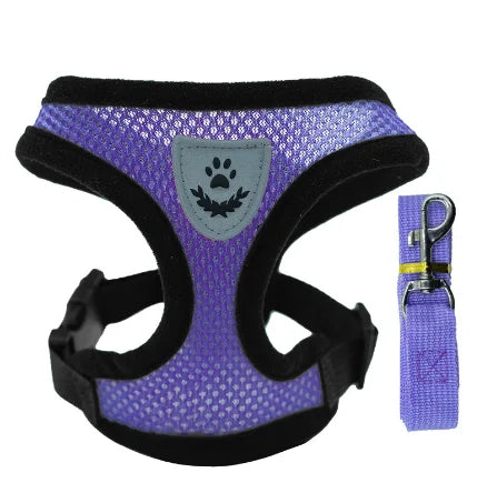 Soft Mesh Reflective Harness & Leash for Cats & Small Dogs - Urbane Paws