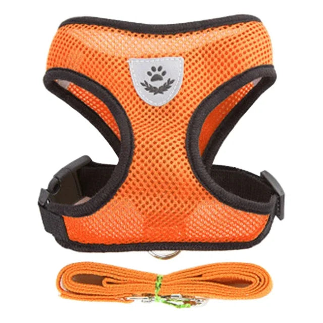 Soft Mesh Reflective Harness & Leash for Cats & Small Dogs - Urbane Paws
