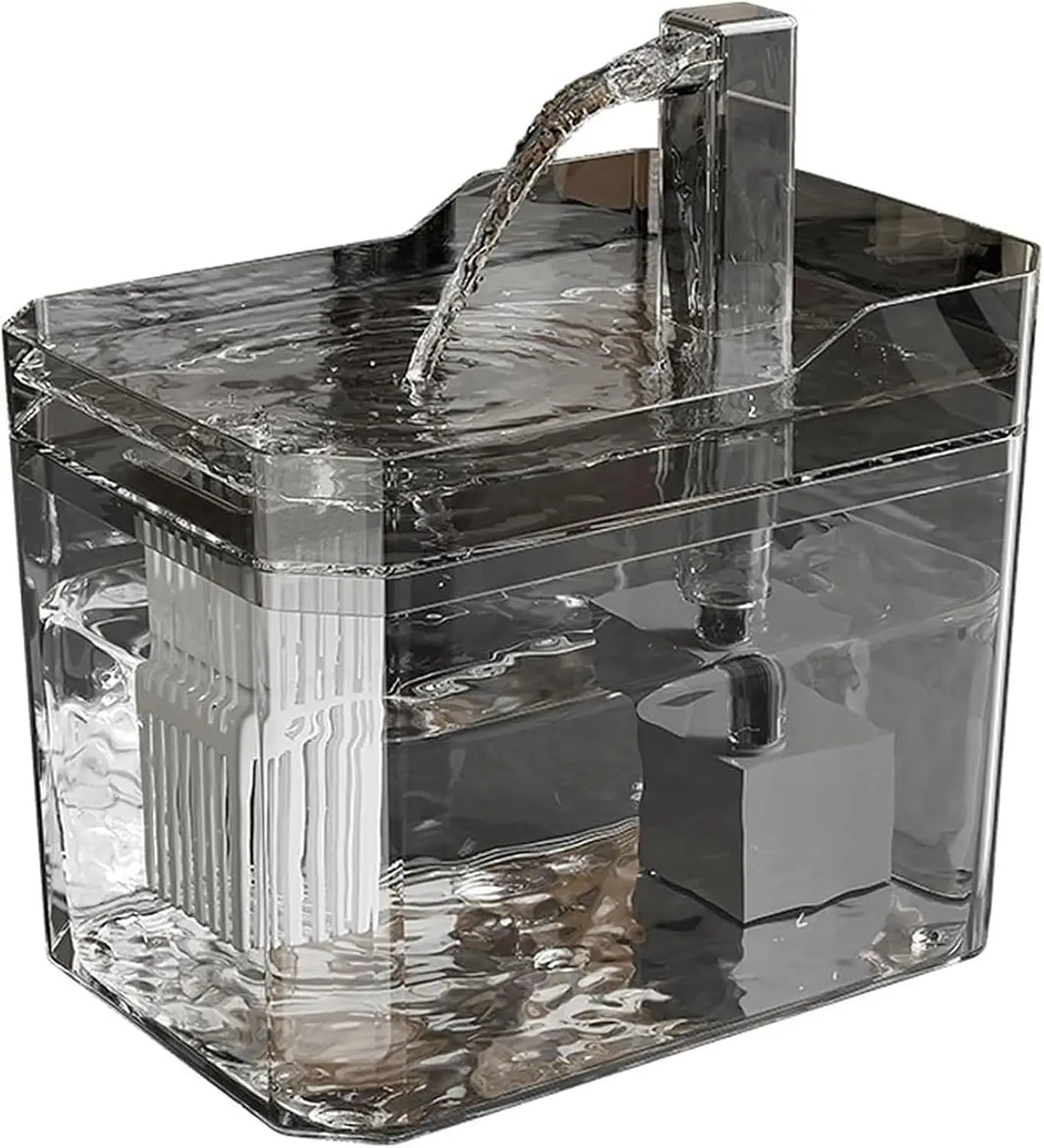 Automatic Pet Water Fountain 2.5L Filtered Bowl – Quiet Stainless Steel / Plastic - Urbane Paws