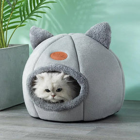 Deep Sleep Cat Cave Bed - Cozy Cotton Winter House for Small Pets - Urbane Paws