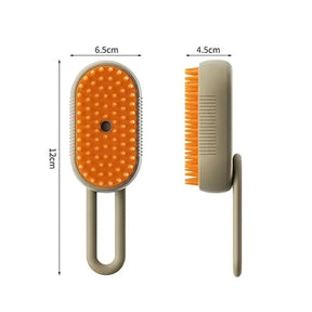 3-in-1 Electric Steamy Pet Brush - Massage & Deshedding Tool - Urbane Paws