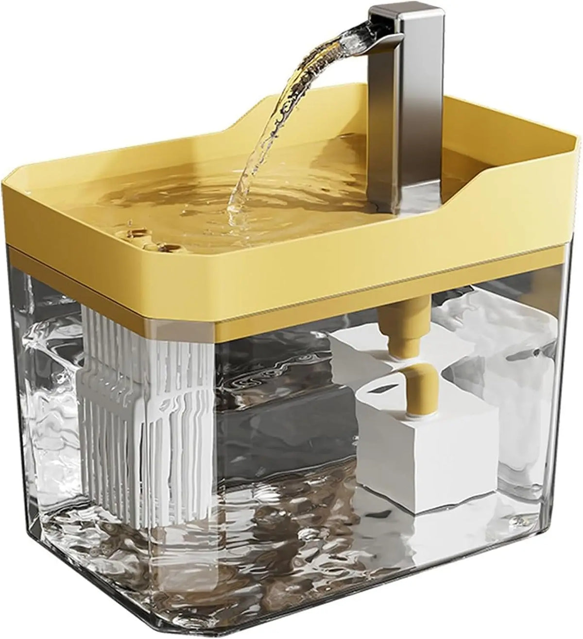 Automatic Pet Water Fountain 2.5L Filtered Bowl – Quiet Stainless Steel / Plastic - Urbane Paws